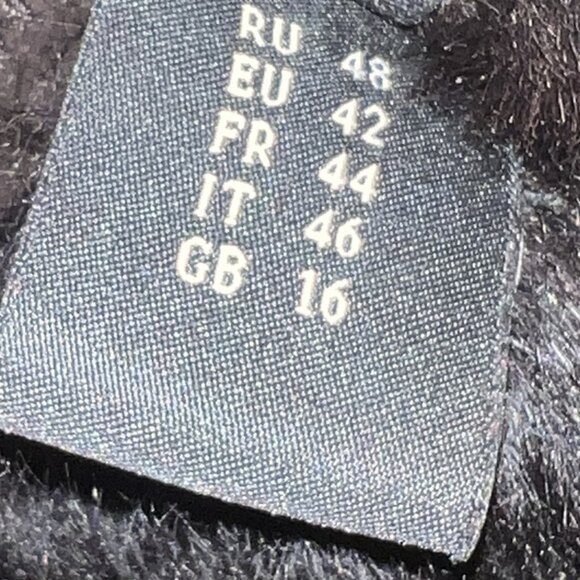 Women’s Real Shearling Hooded Coat sz S Penny Lane Jacket Patchwork Mob Wife - Picture 7 of 12